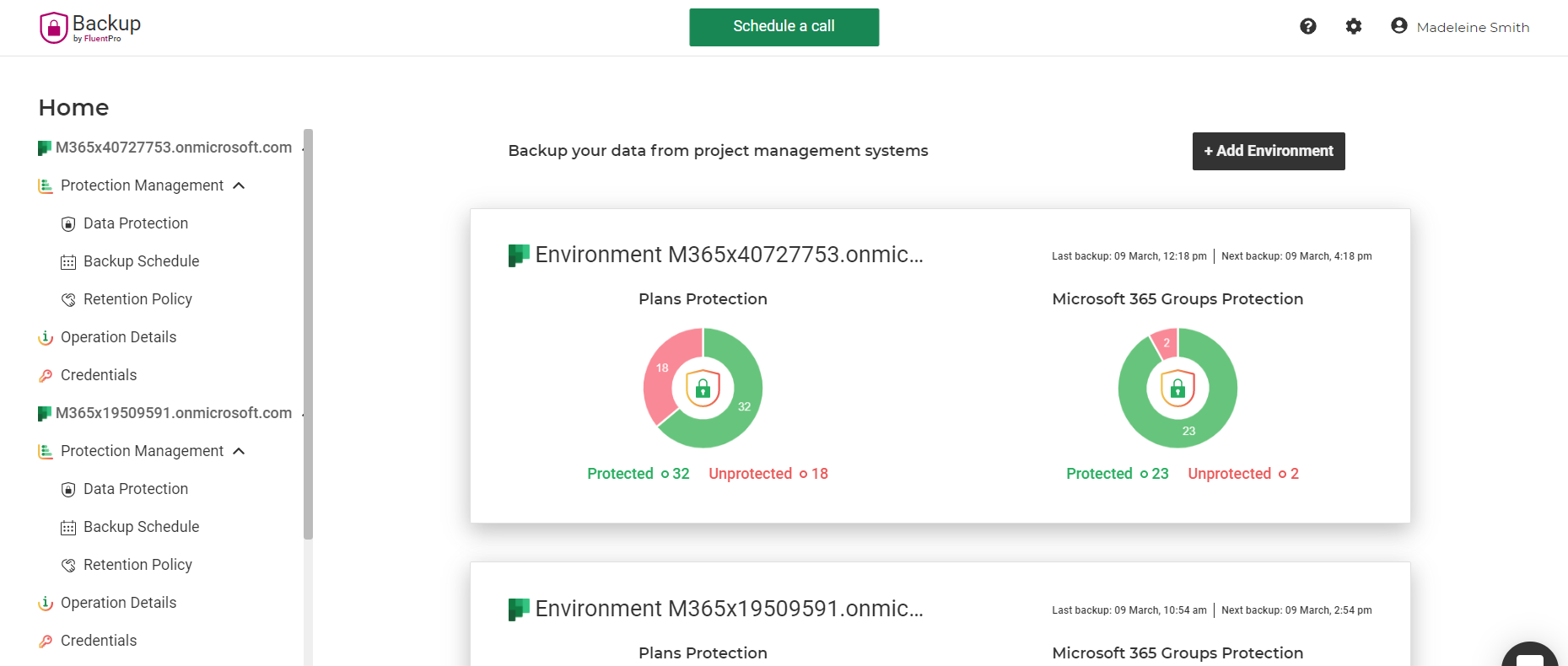 screenshot of FluentPro Backup